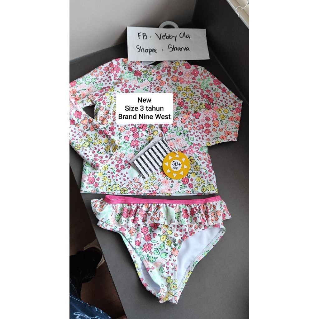 Baju renang anak perempuan size 3 tahun