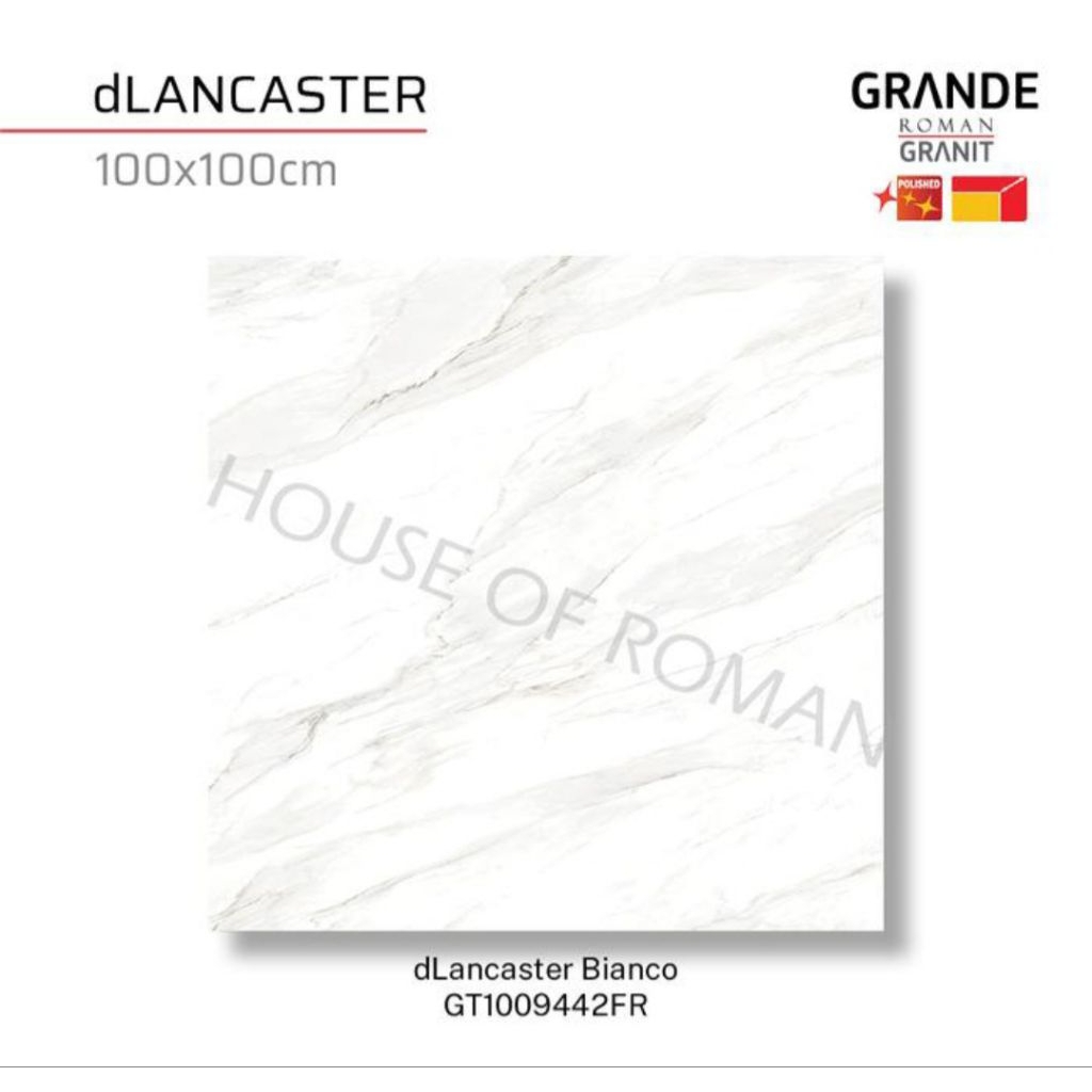 Roman Granit GT1009442FR dLancaster Bianco 100x100 Kw1