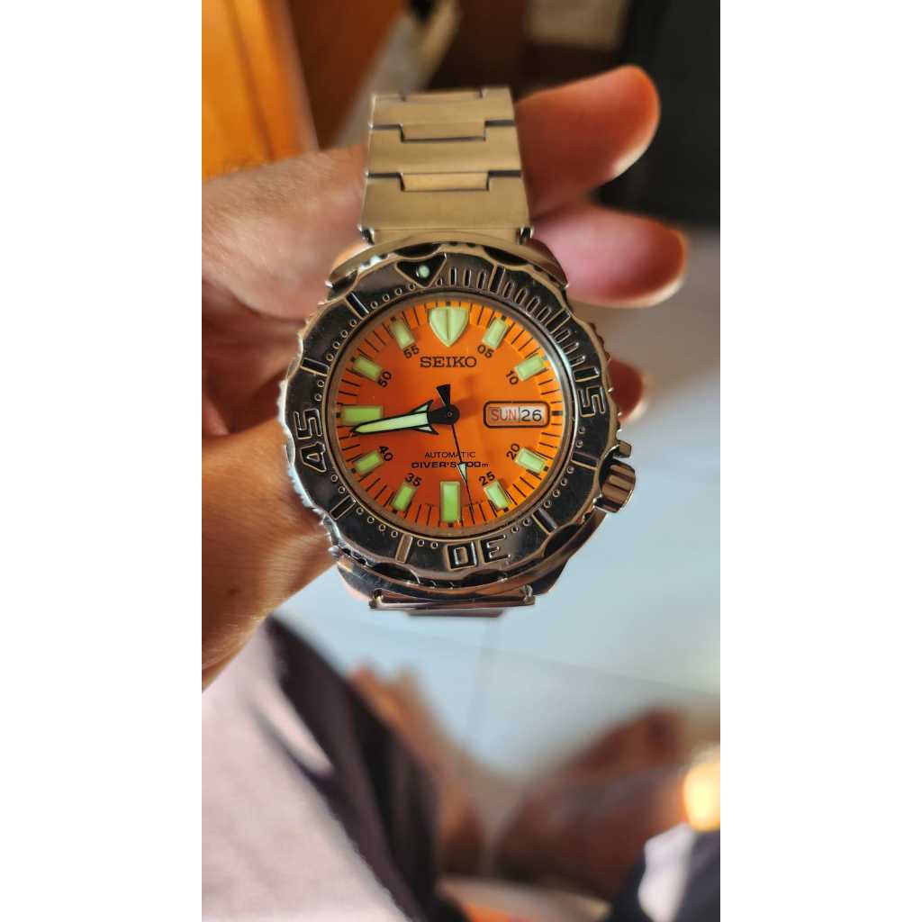 Jam Tangan Seiko Monster Orange SKX781K1 gen 1 Scuba Diver Automatic
