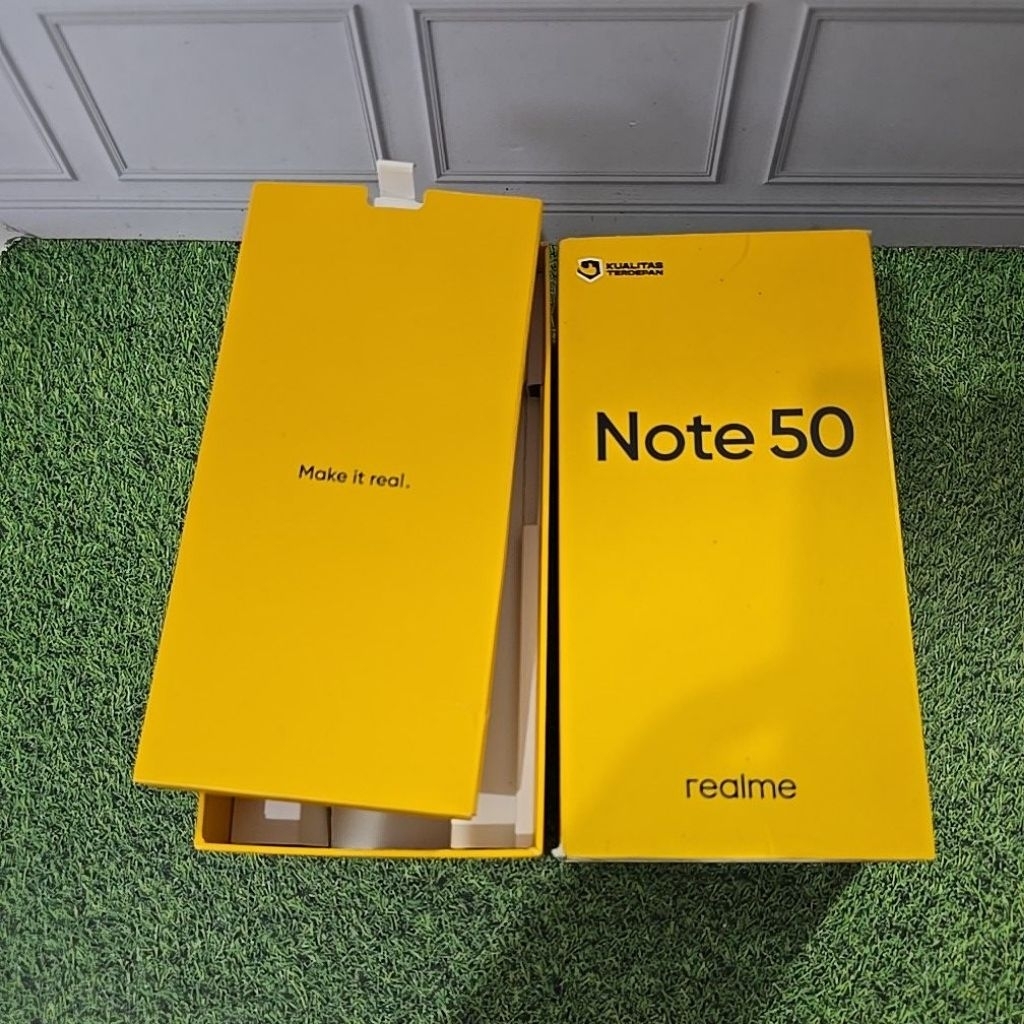 Kardus HP ori realme note 50 4/64(bekas)