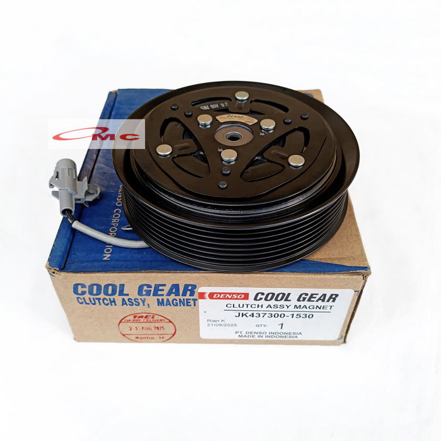 Magnet Clutch Toyota Innova Fortuner Bensin Double Blower Original Denso Cool Gear JK437300-1530 / 4