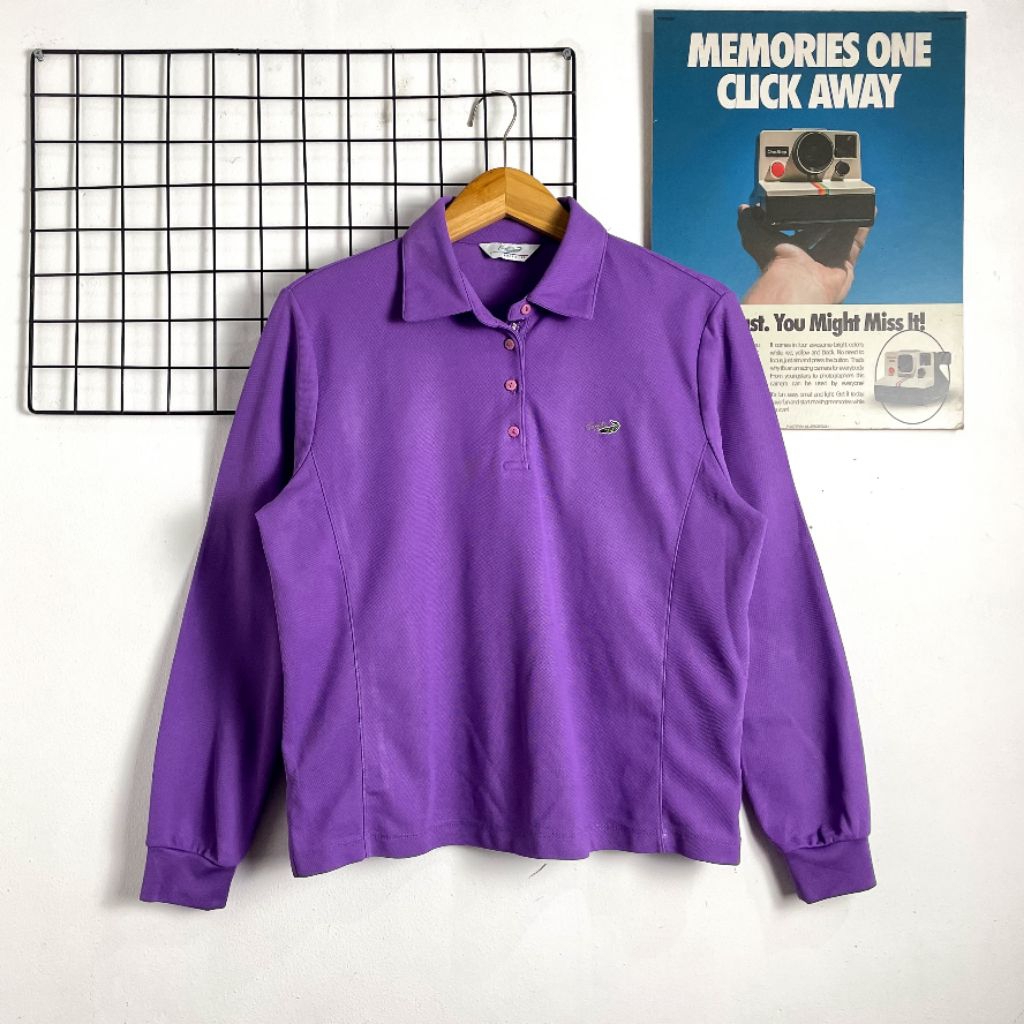 KAOS RUGBY CROCODILE SECOND ORIGINAL, KAOS LONGSLEEVE WANITA, RUGBY WANITA, BAJU WANITA, ATASAN WANI