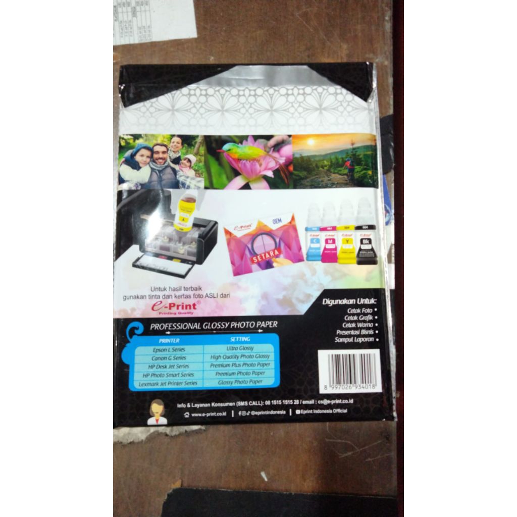 kertas foto glossy 210gsm