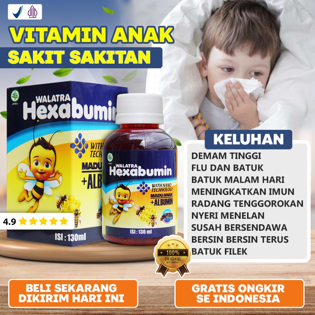 Vitamin Anak Gampang Sakit Sakit Sakitan Imun Rendah Mudah Flu Batuk Pilek Sering Demam Suplemen Her