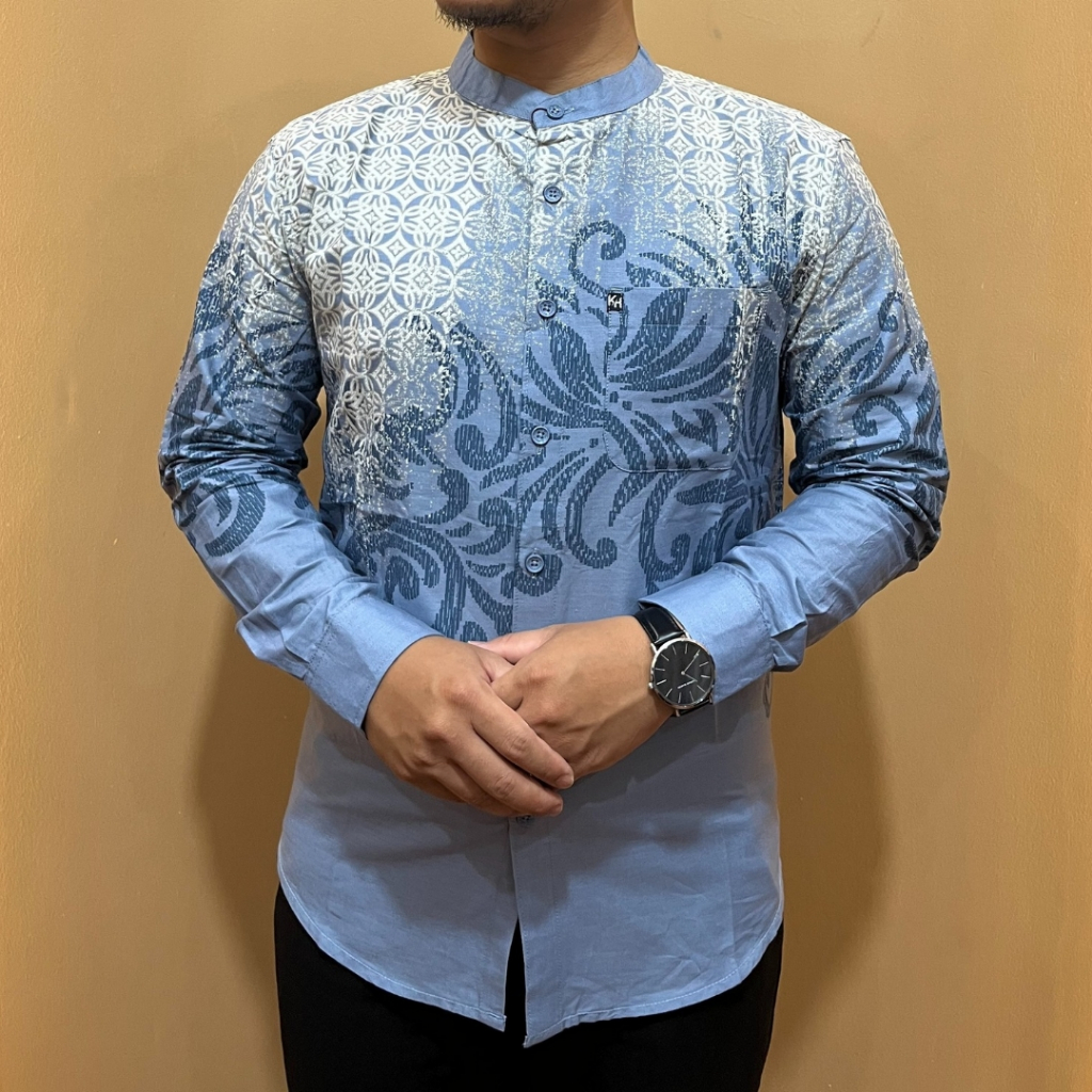 Kemeja KH Original Batik Kerah Shanghai Pria