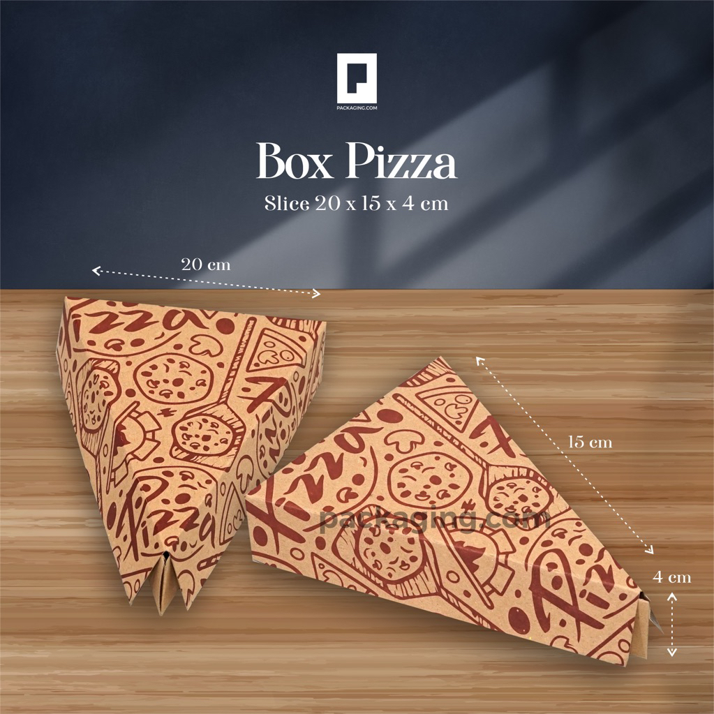 Dus Kraft Pizza Slice Laminasi/Dus pizza