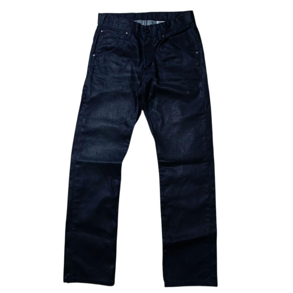 H&M Coated Denim Long Pants Celana Jeans