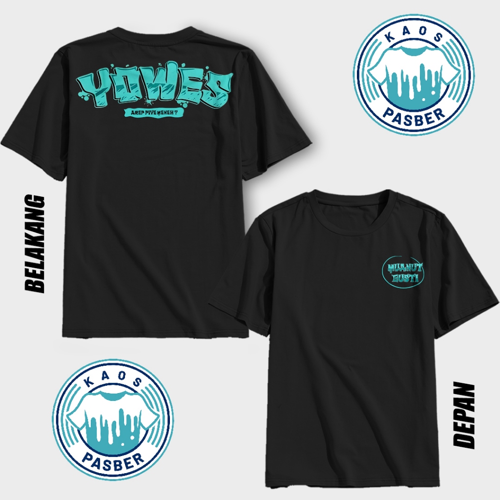 Kaos Kata Kata "Manut Gusti Yowes Arep Piye Meneh" / Baju Kaos Kata-Kata Keren Nyindir Viral / T-Shi