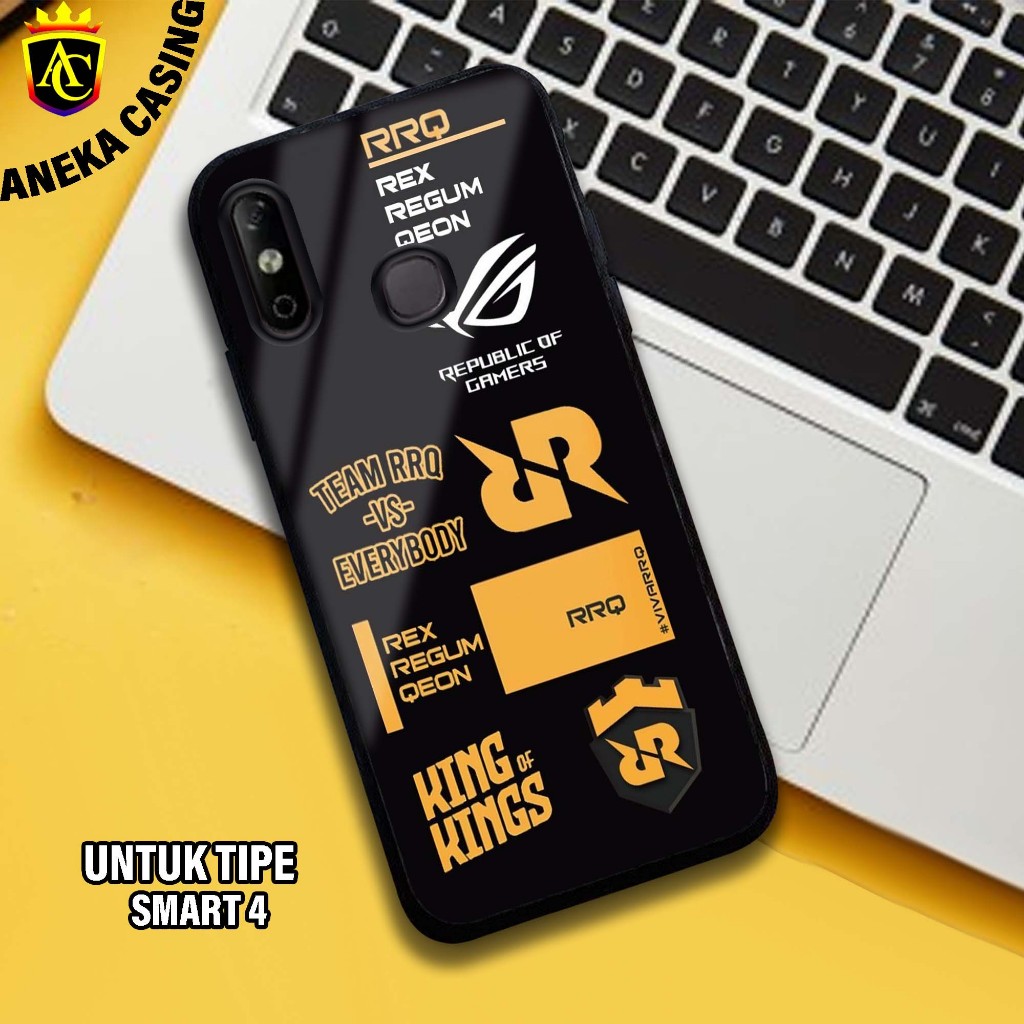 Case INFINIX SMART 4 Hardcase Glossy casing Hp INFINIX SMART 4 Terbaru [Motif - RRQ] - Aneka Case Me