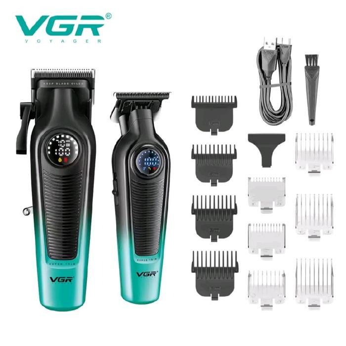 VGR V-196 & 996 2 in 1 Alat Cukur Combo Hair Clipper dan Hair Trimmer VGR 196 dan 996 Barber Combo