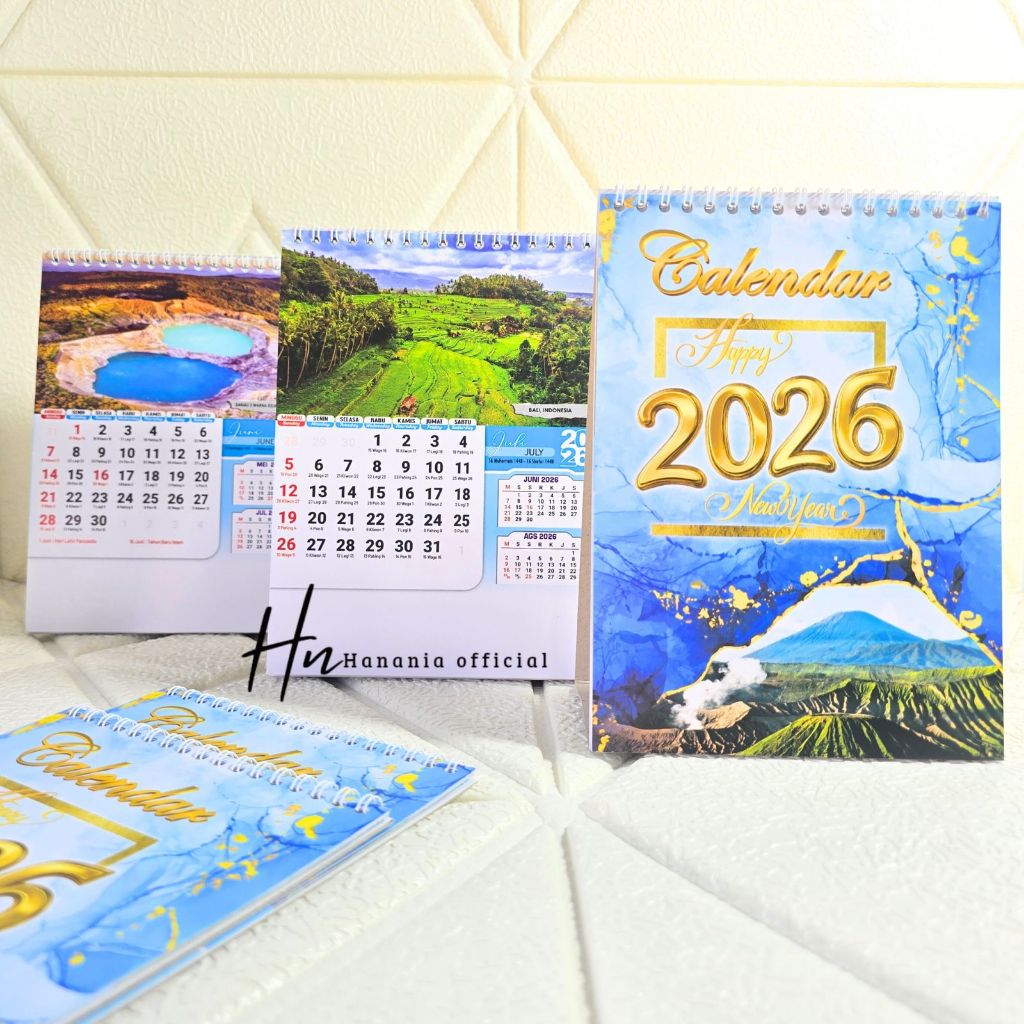 KALENDER MEJA GAMBAR PEMANDANGAN 2026/KALENDER DUDUK PEMANDANGAN TAHUN 2026/KALENDER MEJA TERBARU
