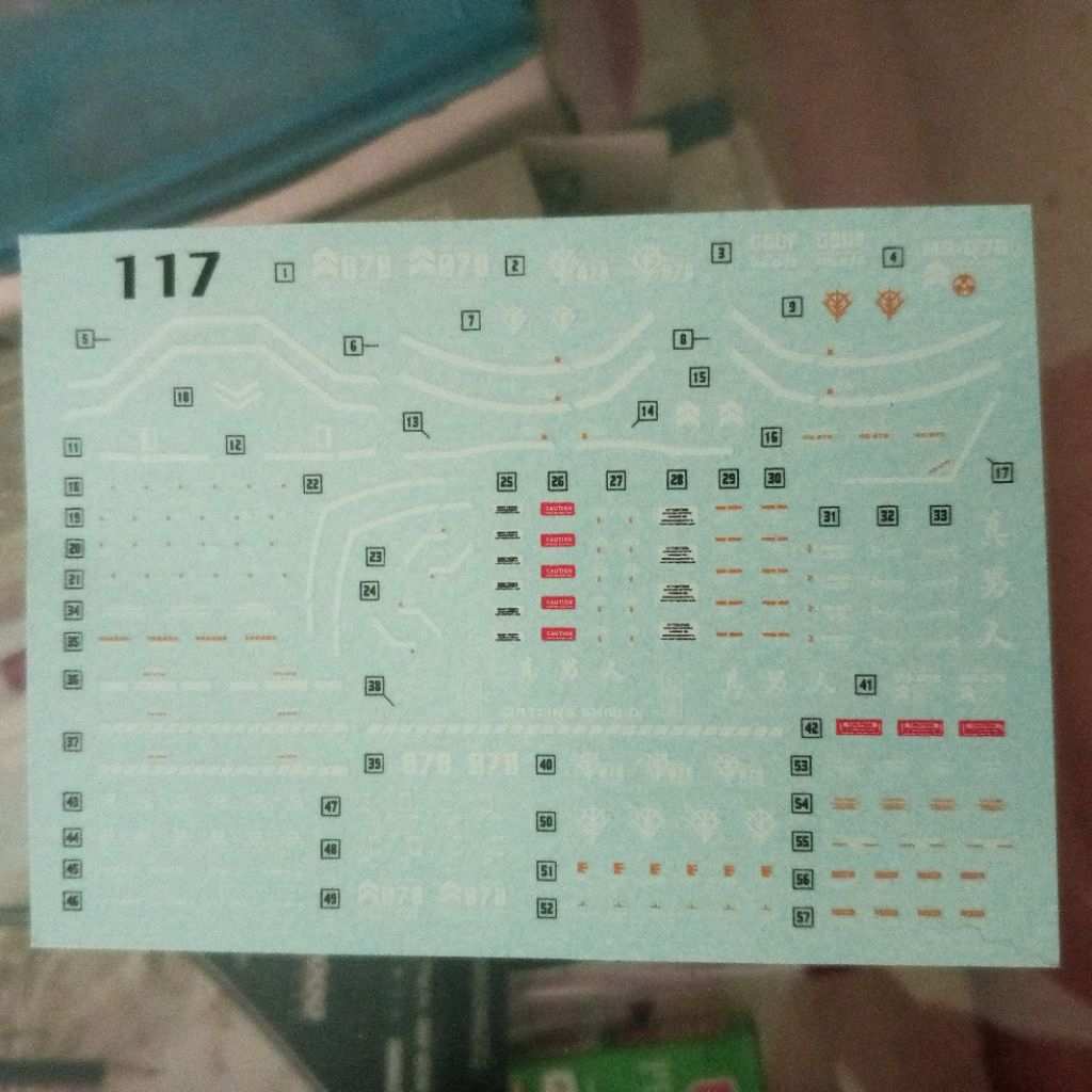 hg gouf custom decal