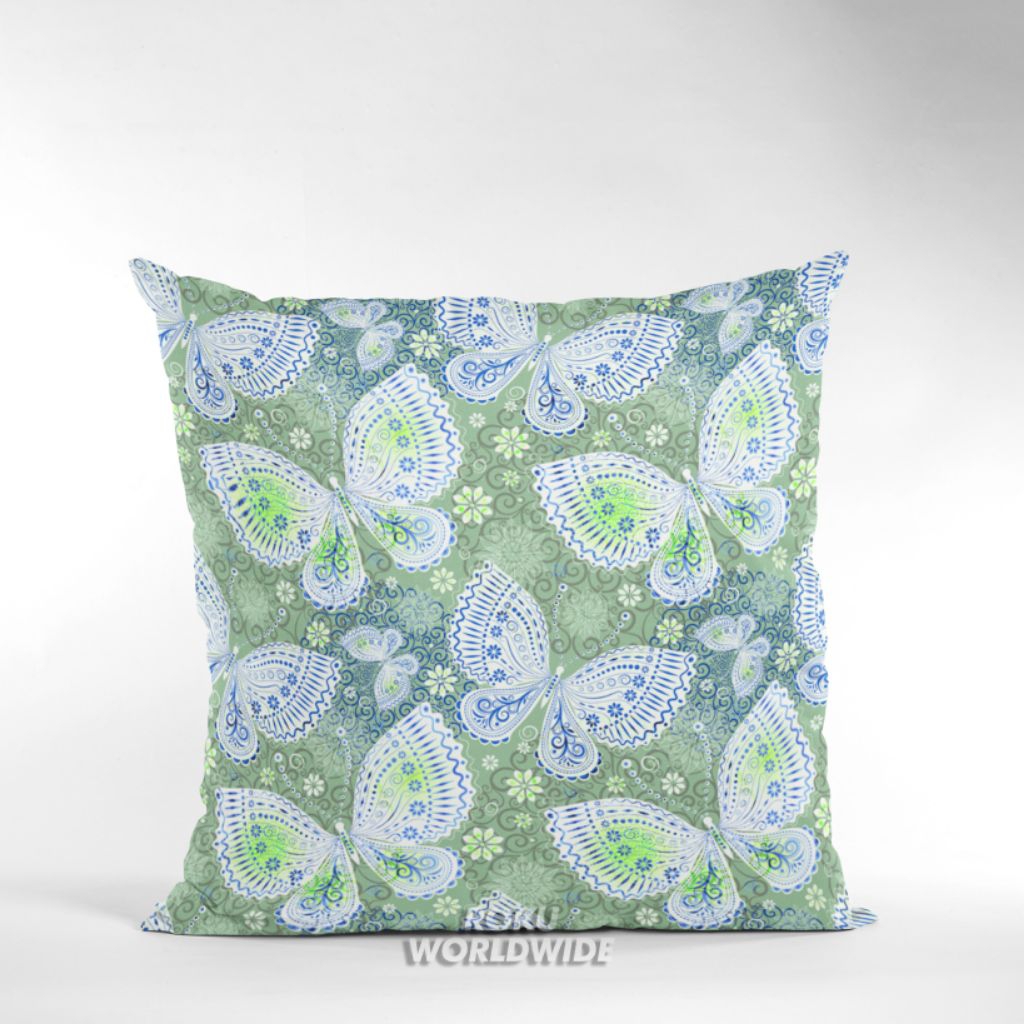 Roku Worldwide Bantal Sofa Aesthetic Karakter Kupu-kupu Binatang Hewan JG432