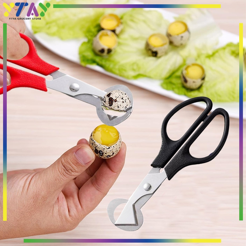 Gunting Pembuka Cangkang Telur Portabel Pemotong Telur Puyuh Stainless Steel Alat Dapur Anti Karat u