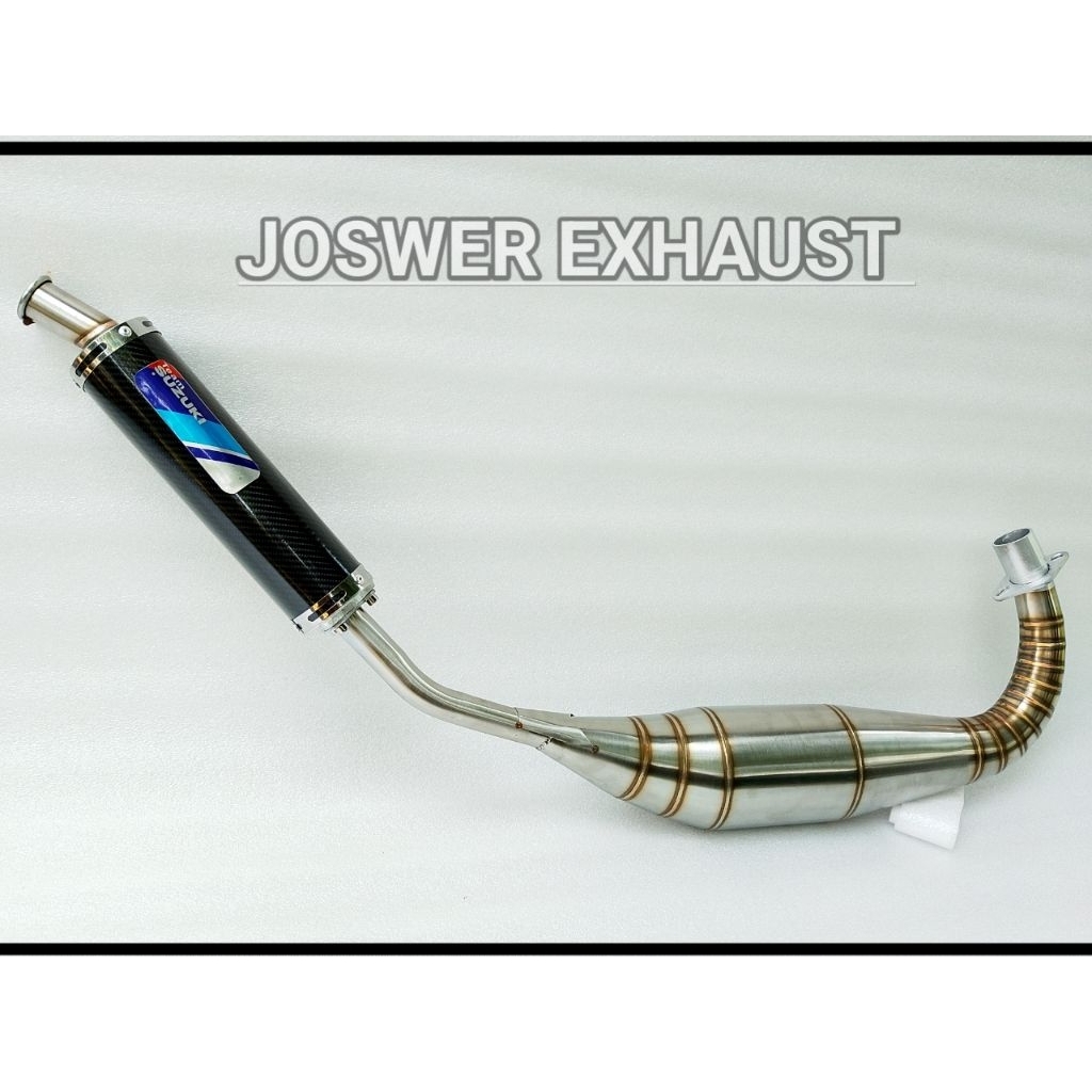 knalpot satria 2tak satria hiu satria lumba kolong Repsol team Suzuki