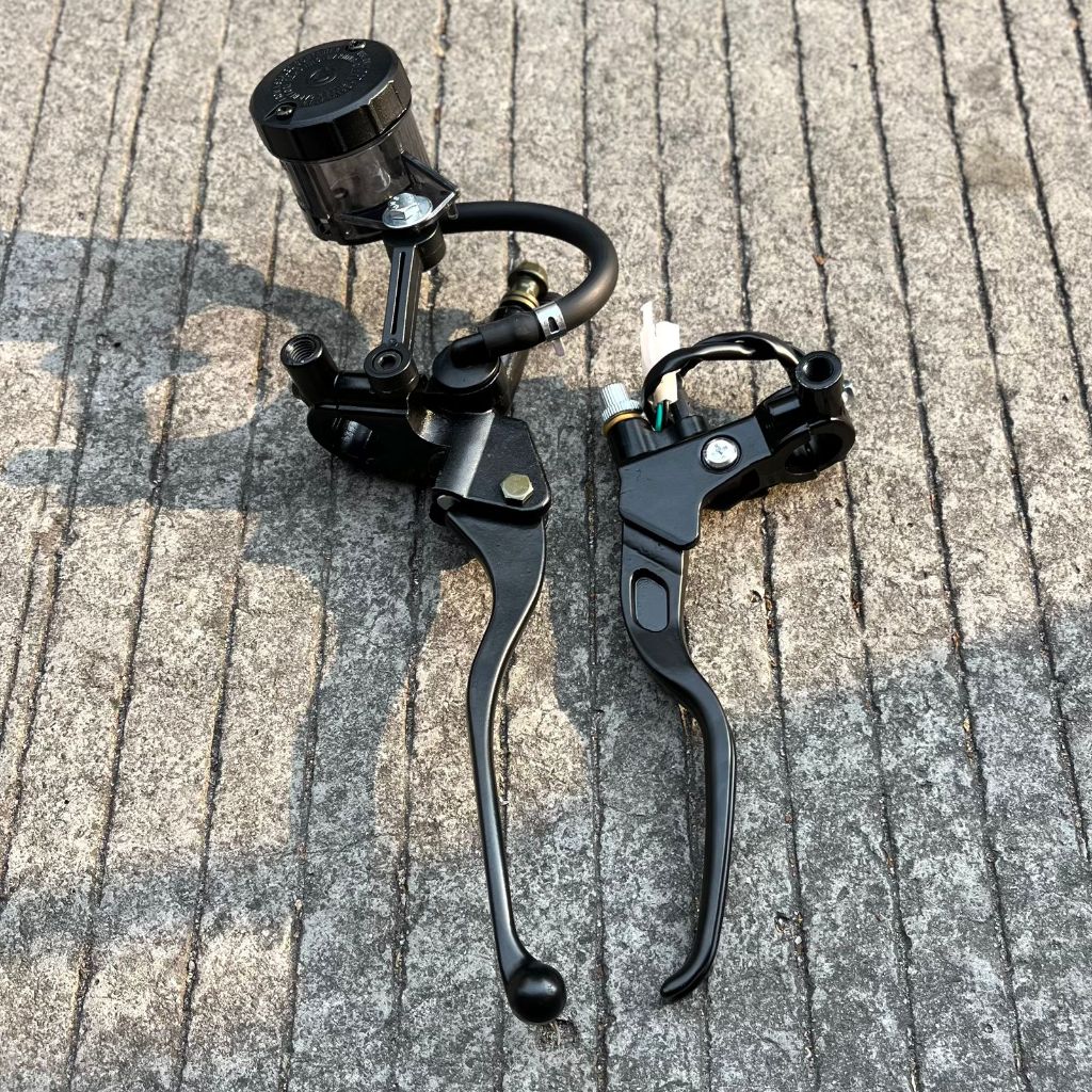 SET MASTER REM BREMBO KANAN KIRI TABUNG MINYAK BIG SMOKE HANDLE KIRI INCLUDE SWITCH REM KOPLING KOPL