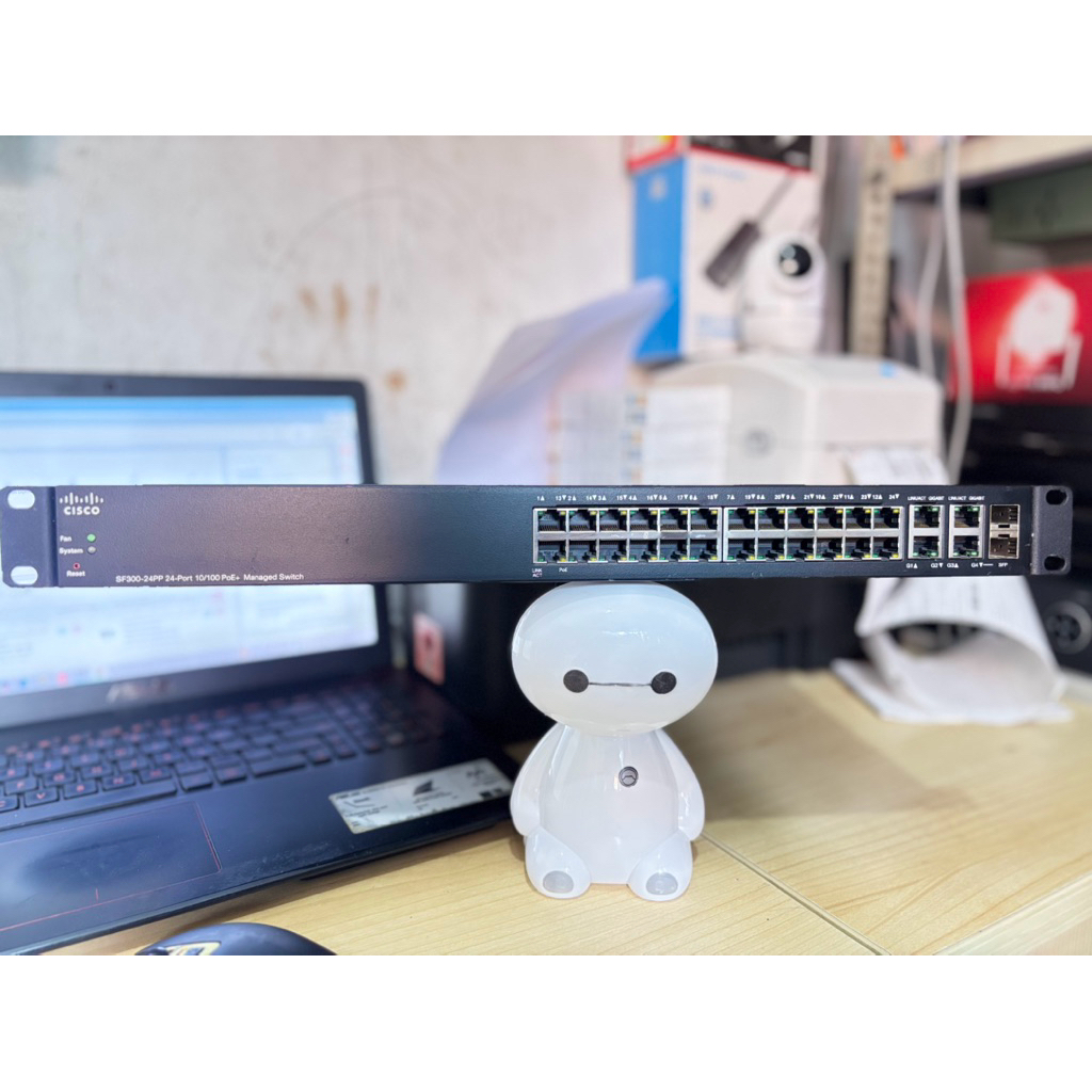 CISCO POE 24 port SF300-24PP 24-Port 10/100 PoE+Managed Switch
