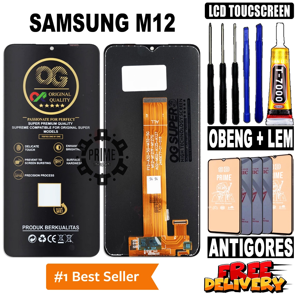 LCD SAMSUNG M12 ORIGINAL OEM LCD TOUCHSCREEN SAMSUNG M12 FULLSET