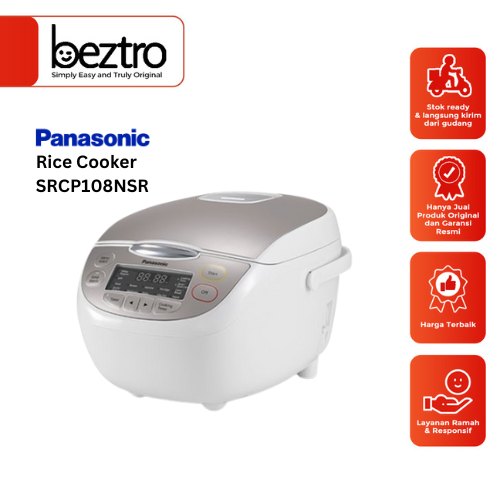 PANASONIC SRCP108NSR - Rice Cooker 1L 16in1 Campagne Gold / Magic Com / Penanak Nasi / Digital / Mur