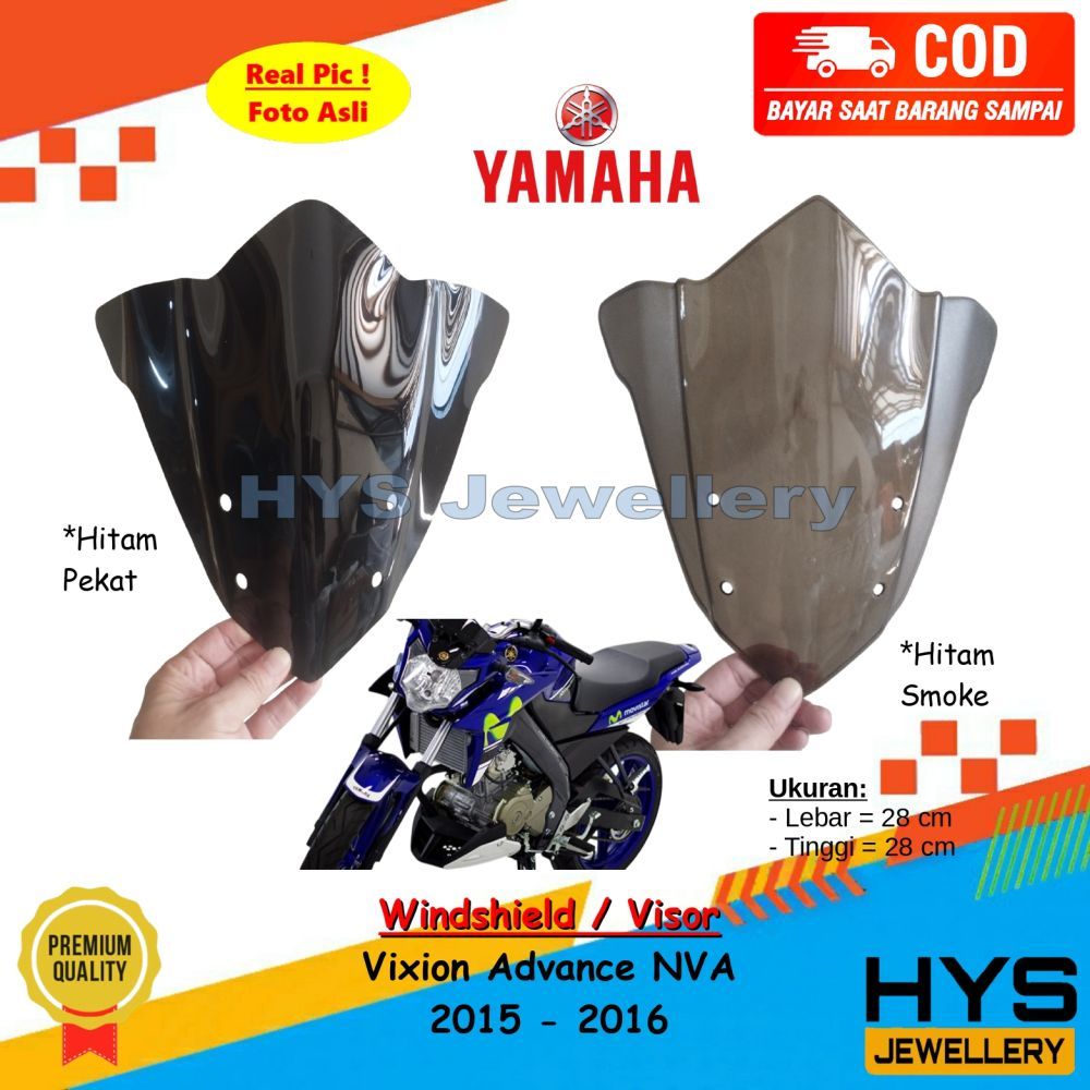 [COD] Visor Windshield Vixion NVA Advance 2015 2016 Tameng Variasi Aksesoris Motor Yamaha Tinggi 28 