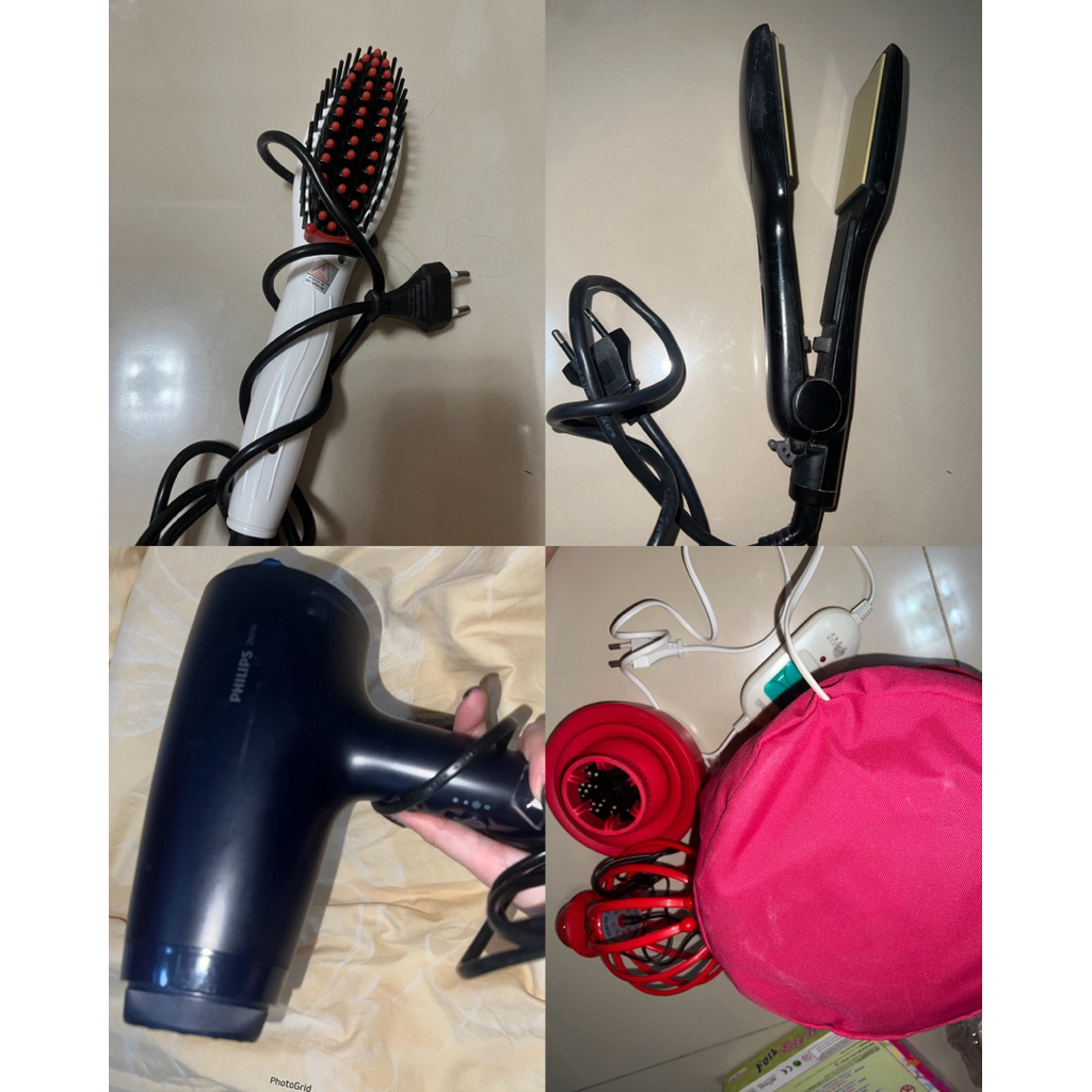 HAIR TOOL RAMBUT philips hairdryer, catokan, hair brush straightener