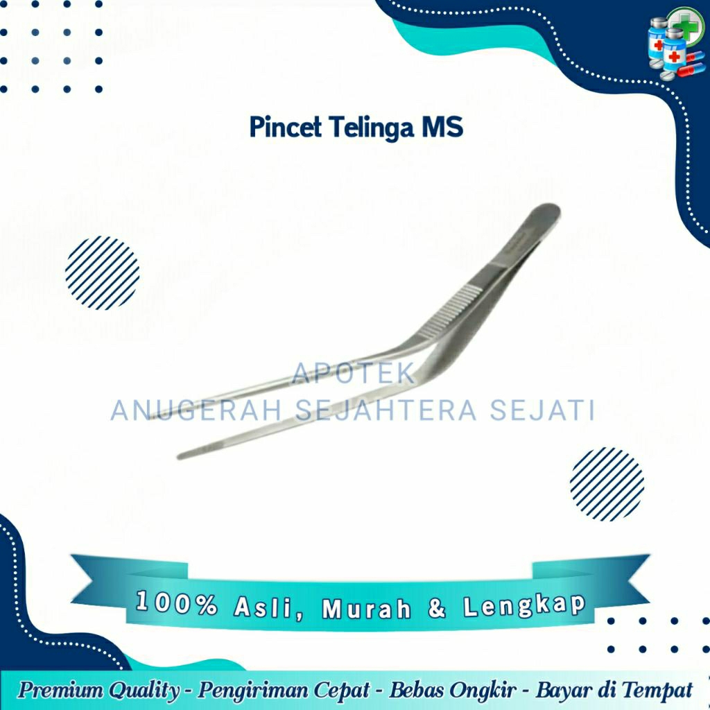 Pincet Telinga / Ear Dressing Forceps / MS