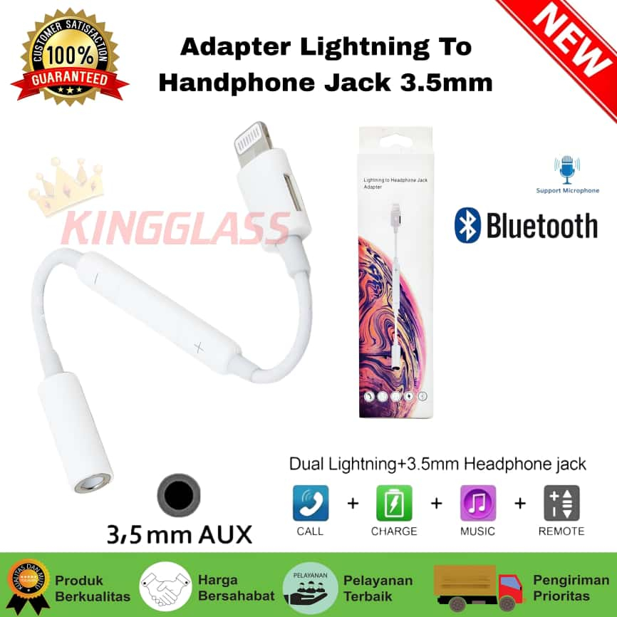 Adapter MH-020 Lightning Iphone To Aux 3.5MM  Converter audio jack to Lightning [MPG]