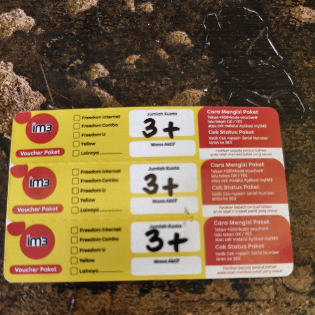 vouchet indosat im3 3gb+ unlimited jabodetabek