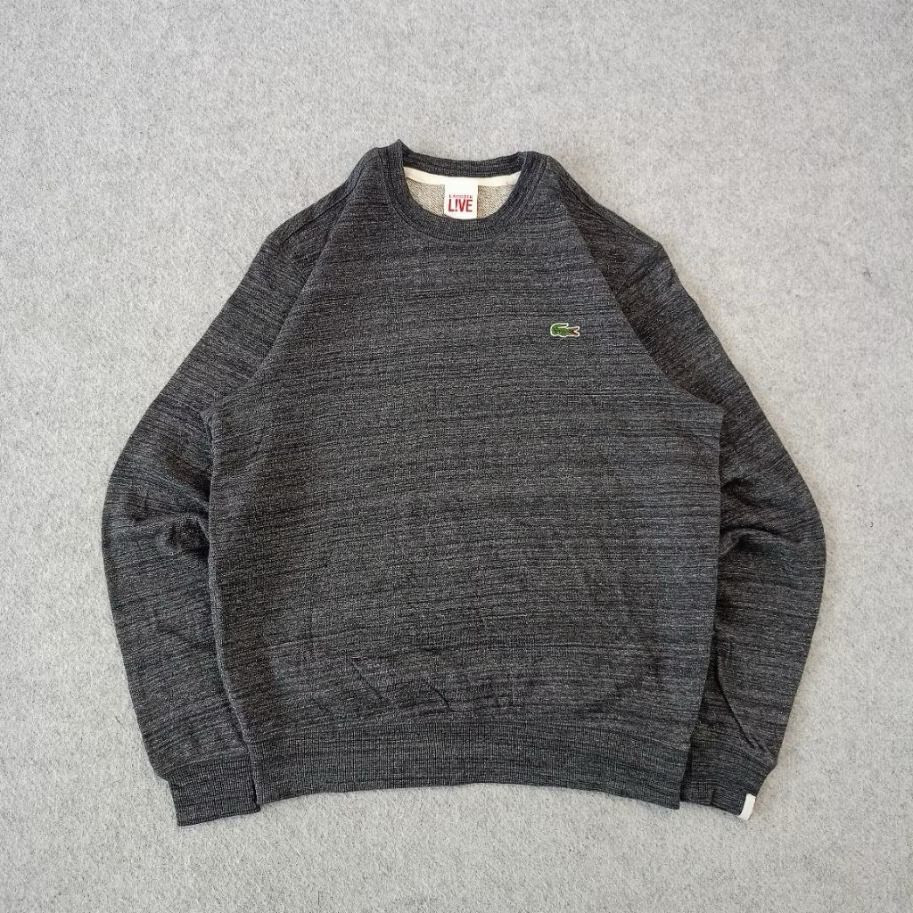 Lacoste Live Original Crewneck Sweatshirt Sweater Size M Ori Preloved prelove murah brand branded