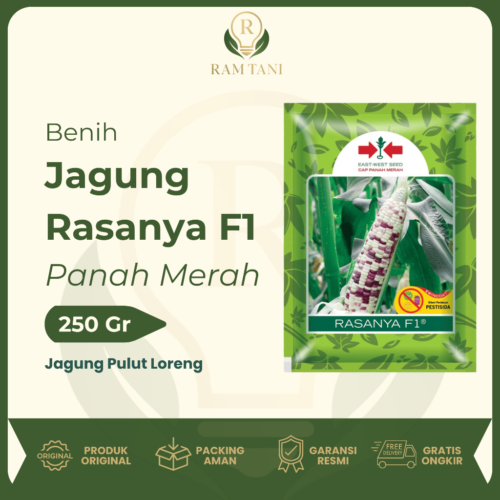 Panah Merah - Benih Jagung Ketan Pulut Manis RASANYA F1 250 Gram Cap Panah Merah