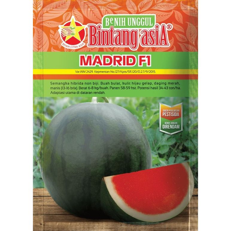 Benih Semangka MADRID F1 20gram - Bintang Asia