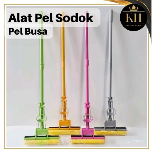 KH - Alat Pel Lantai Mop Sodok Pel Busa Pel Peras