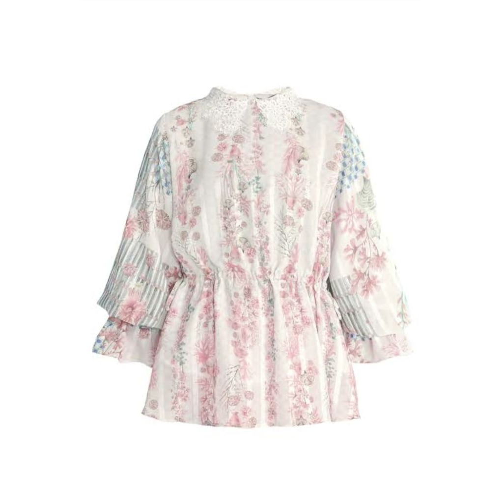 Benang Jarum Coral Dreams Blouse Jellyfish