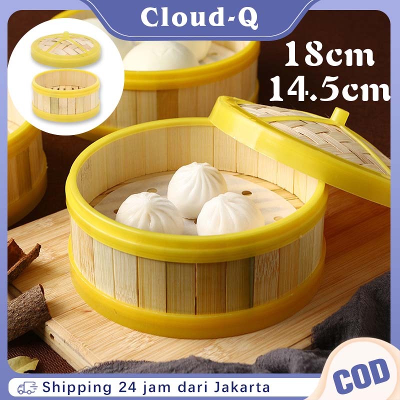 14.5/18cm Kukusan Bambu / Kukusan Bambu Dimsum / Bamboo Steamer / Panci Kukus Bambu