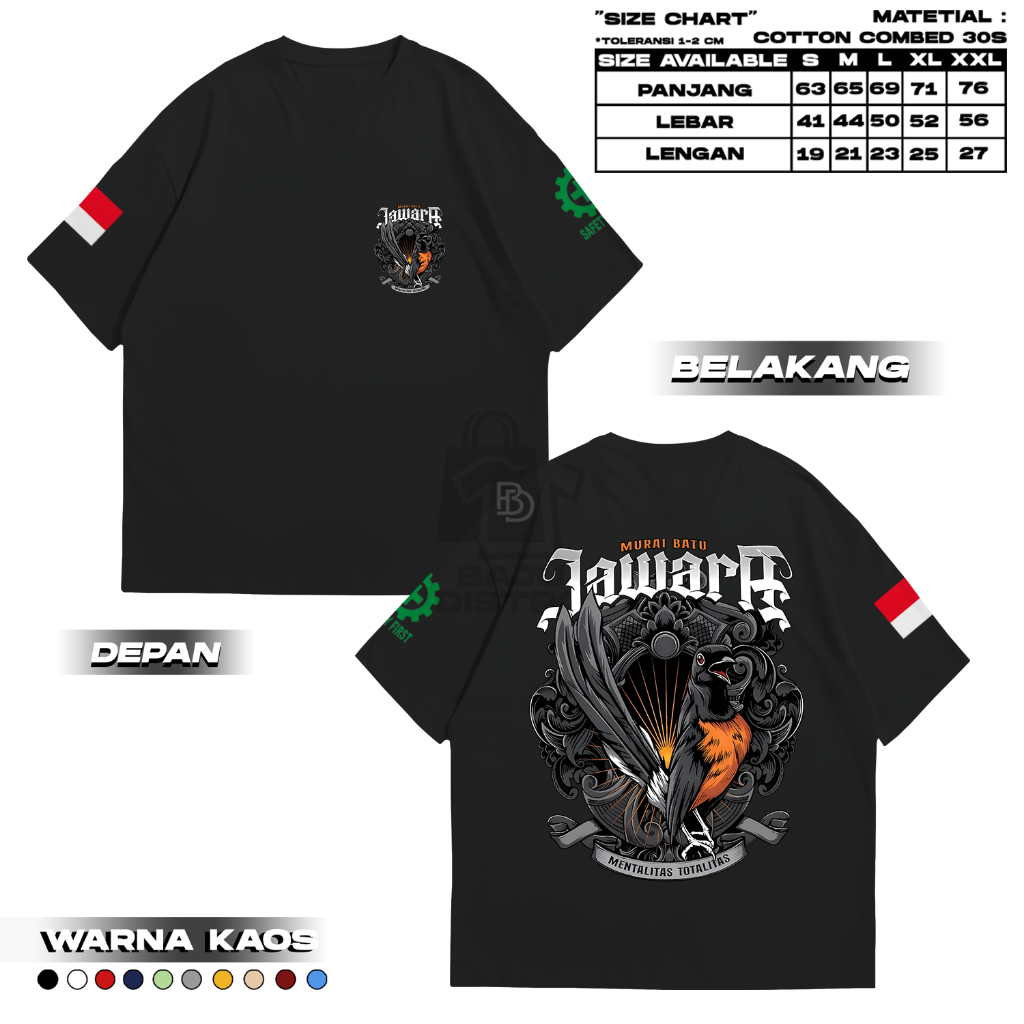 KAOS MURAI BATU JAWARA - Kaos burung murai batu - Baju Kaos Pria - Kaos Kece - Kaos Distro Pria - Ka
