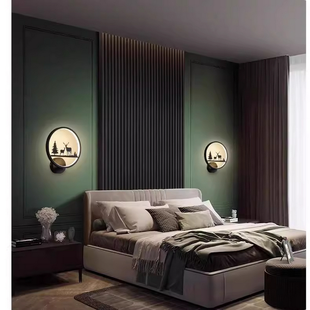 Lampu dinding LED modern Nordic kreatif sudut kamar tidur lampu