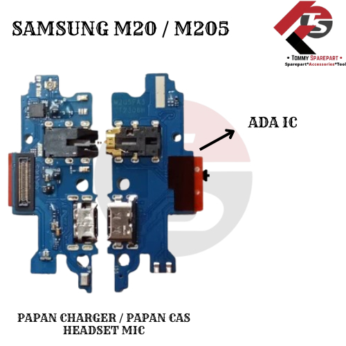 PAPAN PCB SAMSUNG M20 / M205 CHARGER + MIC + HEADSET