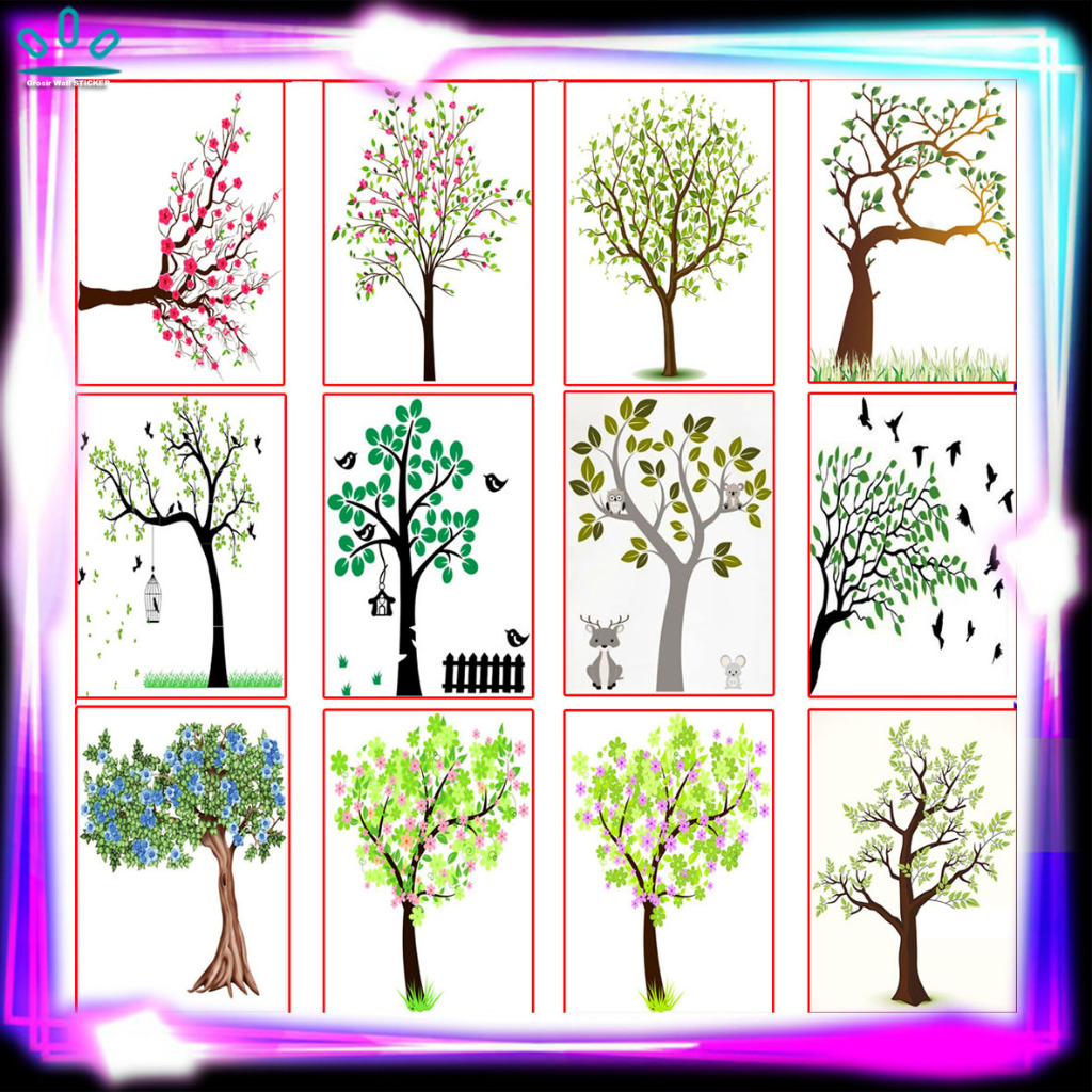 Wall Stiker Besar/Jumbo(bukan stiker kecil)/Stiker Dinding/Stiker Tranparant/Stiker Cuting Motif Poh