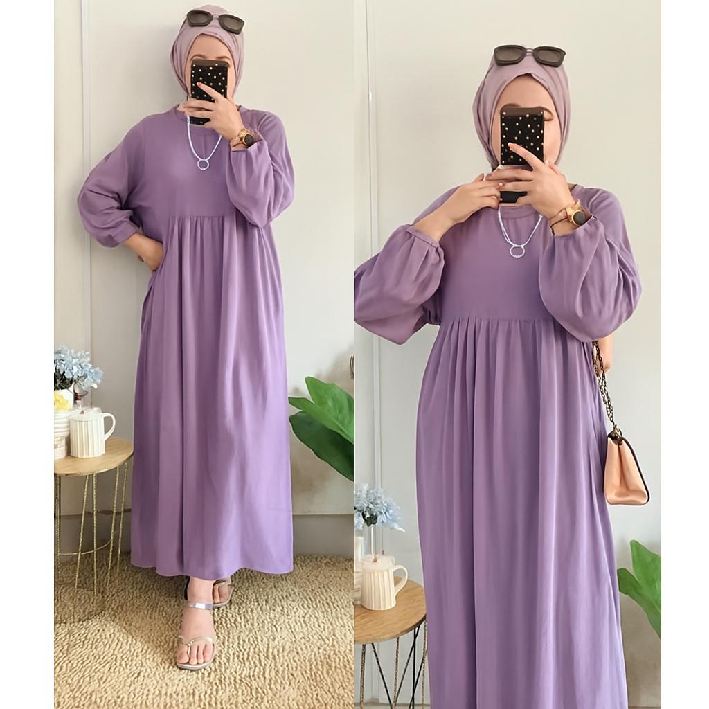 Midi dress rayon twil premium
