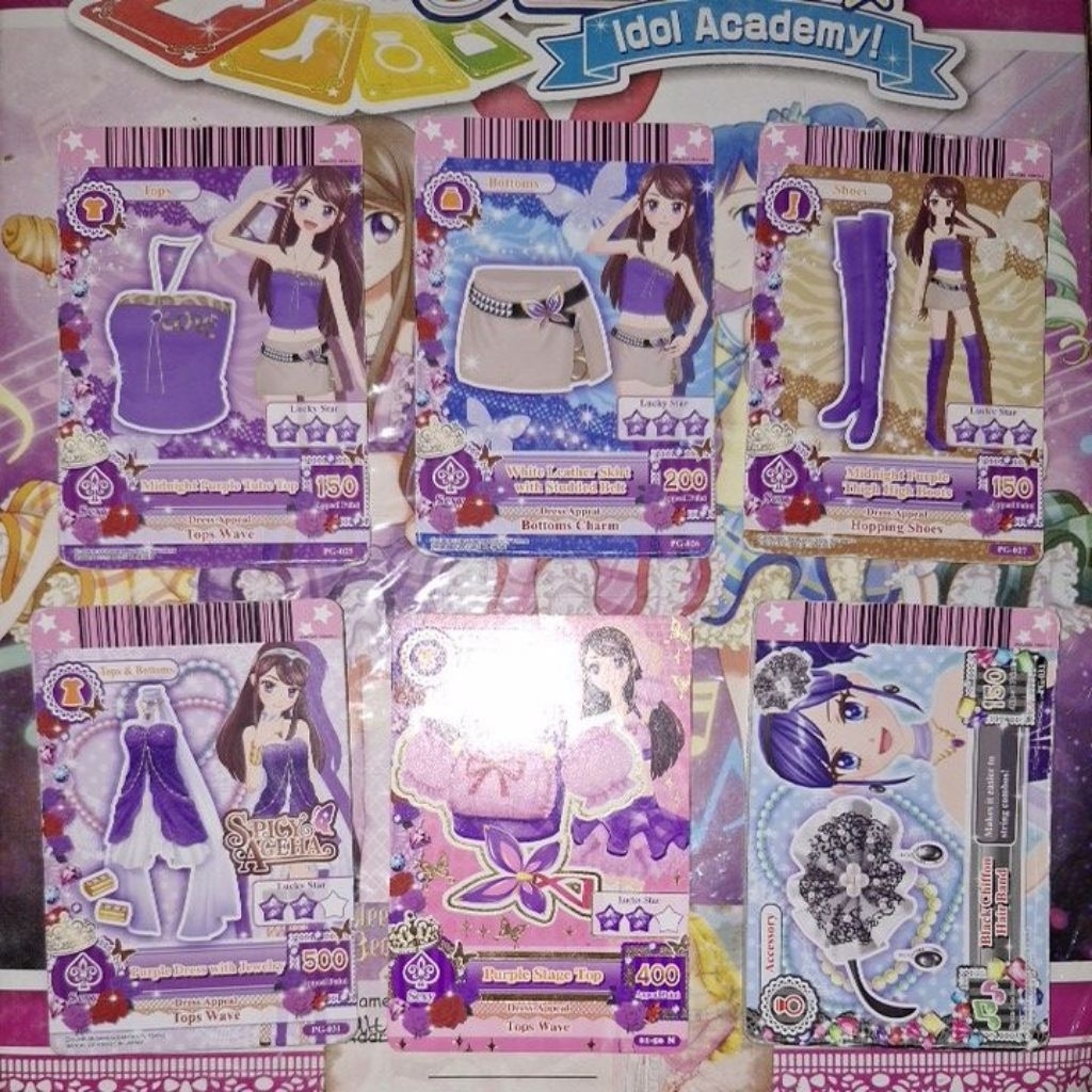 Aikatsu 3D Card Maker & Purple Stage [BOOKED DONE DP]