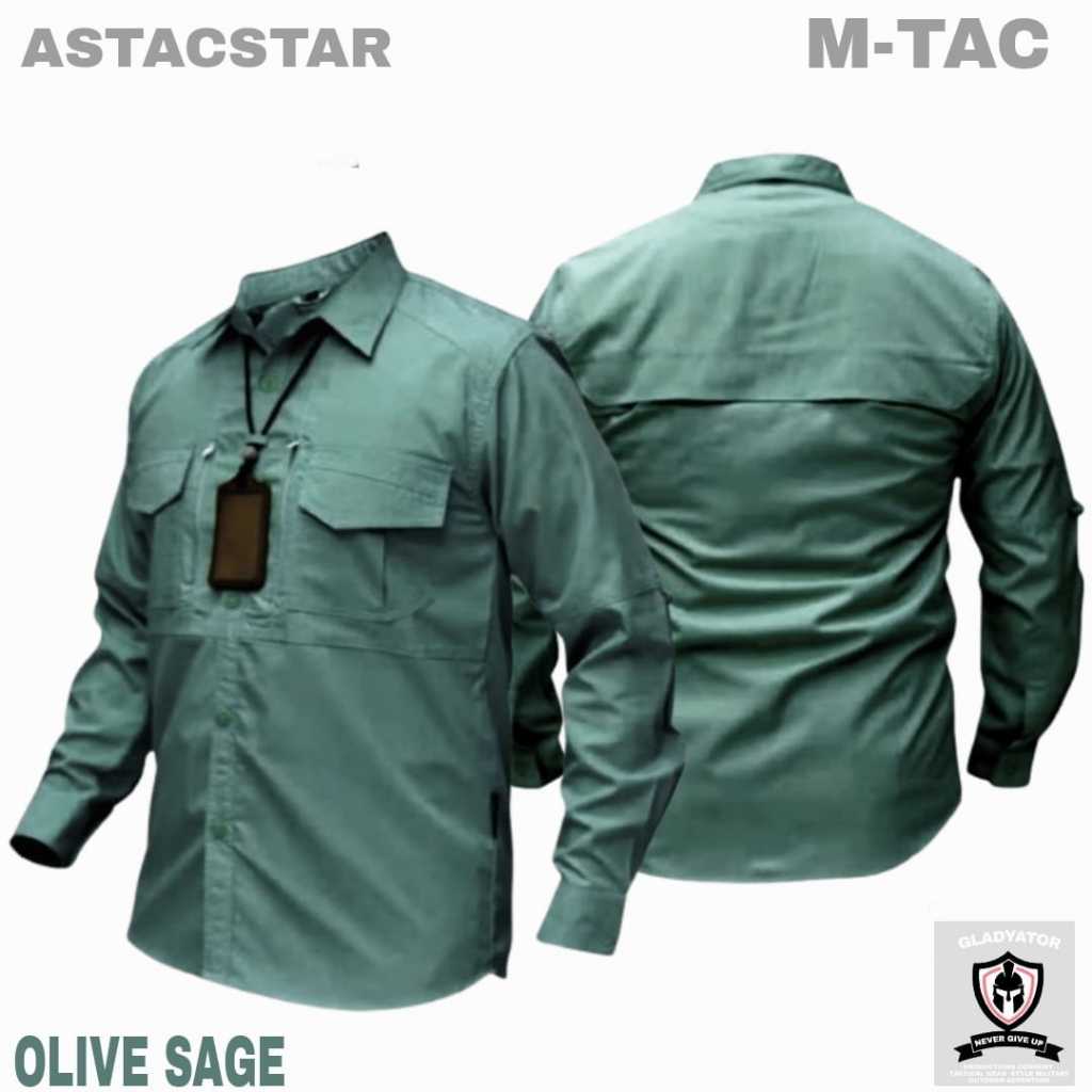 kemeja Tactikal pria M-Tac original Lengan Panjang//kemeja Lapangan  m-tac  panjang bartex meckup