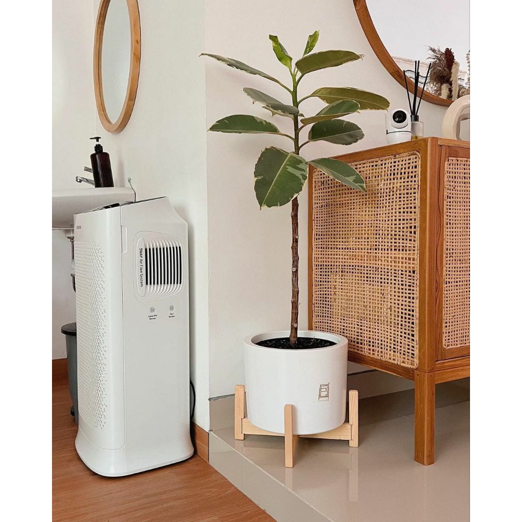 Pot Aesthetic STAND KAYU 15CM