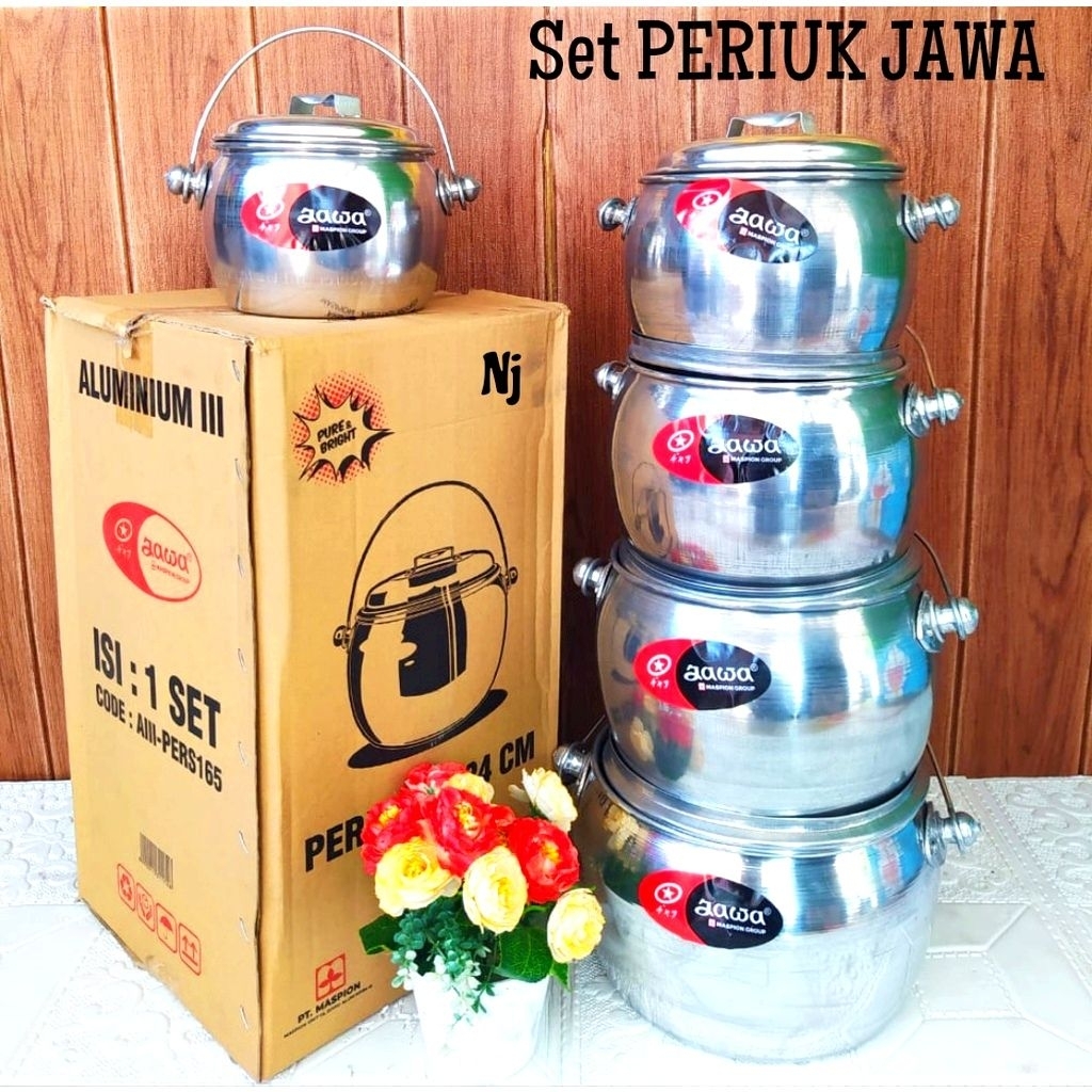 Panci priuk jawa maspion ORI / periuk susun 5 / periuk susun 3 / panci gantung / panci set aluminium