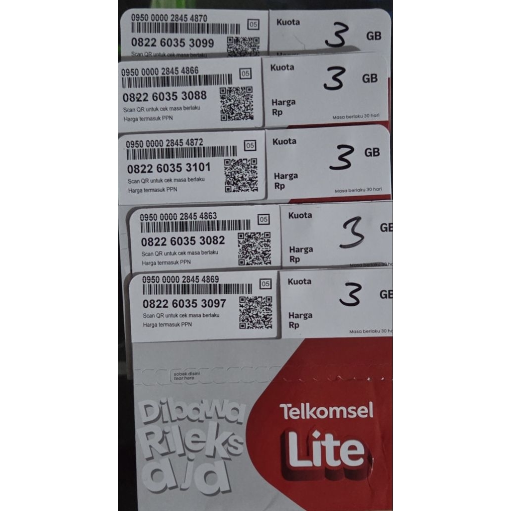 perdana simPATI no cantik double  segel bonus kuota 3GB