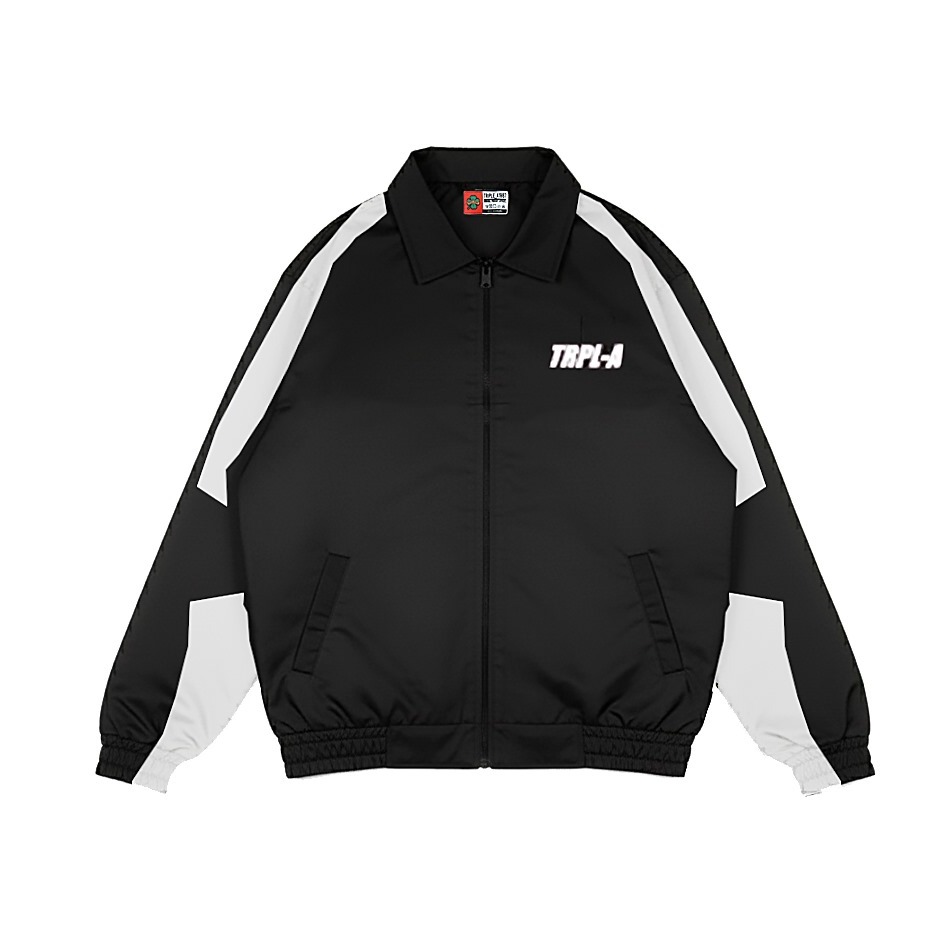 Jaket Colorblock Pria Anti Air Jacket Parasut Cowok VARSITY JACKET VINTAGE SOFT PARASUT WATERPROOF M