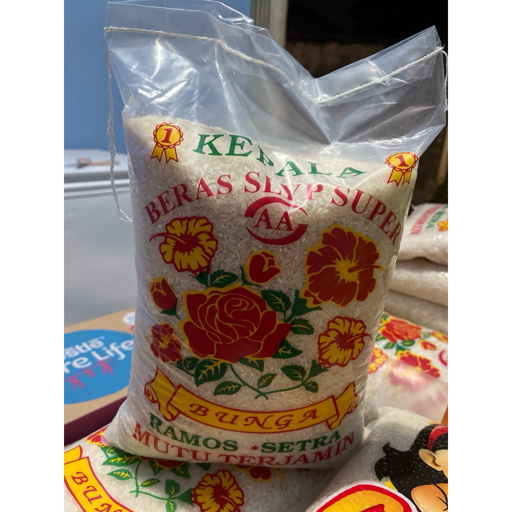 BERAS SLYP SUPER CAP BUNGA 5 KG - BERAS BUNGA 5KG