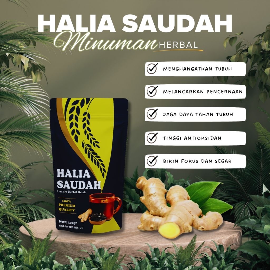 HALIA SAUDAH MINUMAN HERBAL JAHE MERAH