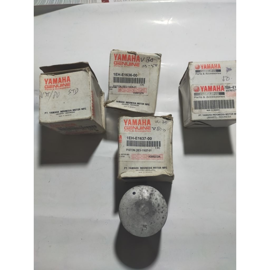 piston only Yamaha V 75 V 80 v80 V75 original ori oversize OS STD 0 OS 50 OS 75 NOS