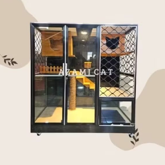 Rumah Kucing / Cat Cage/ Kandang Kucing Aluminium