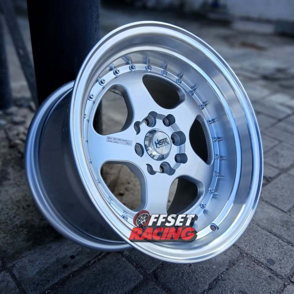 Velg Ring 15 Celong Brio Ayla Agya Calya Sigra Livina Velg Mobil HSR BURN R15 Baut 4